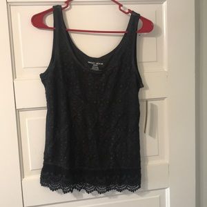 Super cute black lace DKNY Jeans tank top